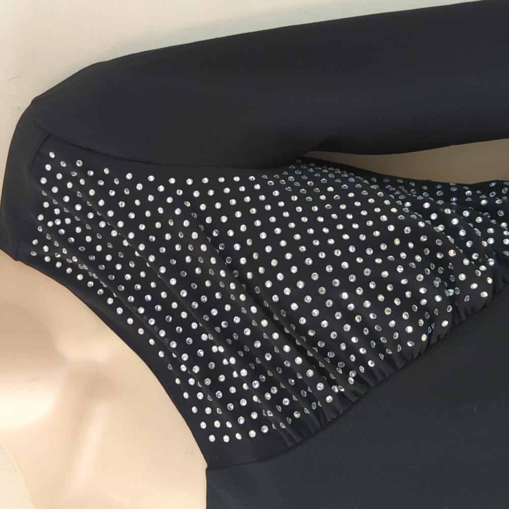 Express One Shoulder Rhinestone Mini Dress - Picture 8 of 16